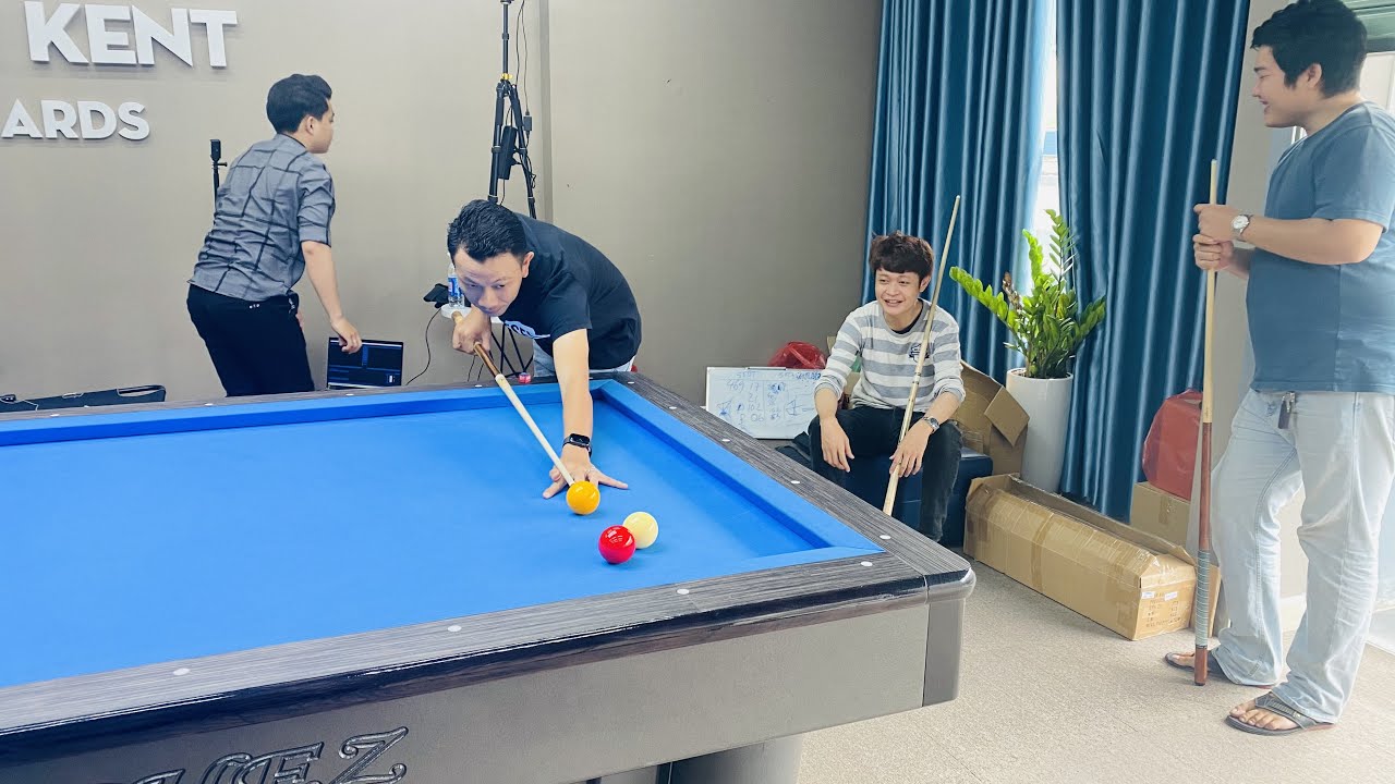Kèo bida song tô độ nhậu 2 chai : Khánh laze vs AN XIPO - Thịnh Kent bida