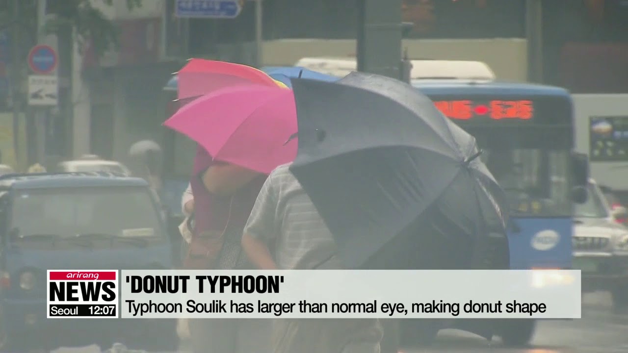 'Donut shape' Typhoon Soulik is powerful due to extreme heat this summer