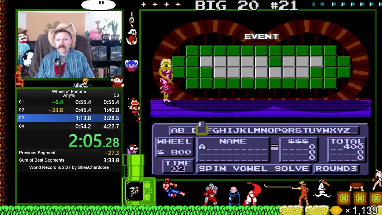 Прохождение игры Wheel of Fortune (NES) за 3:48 от Arcus