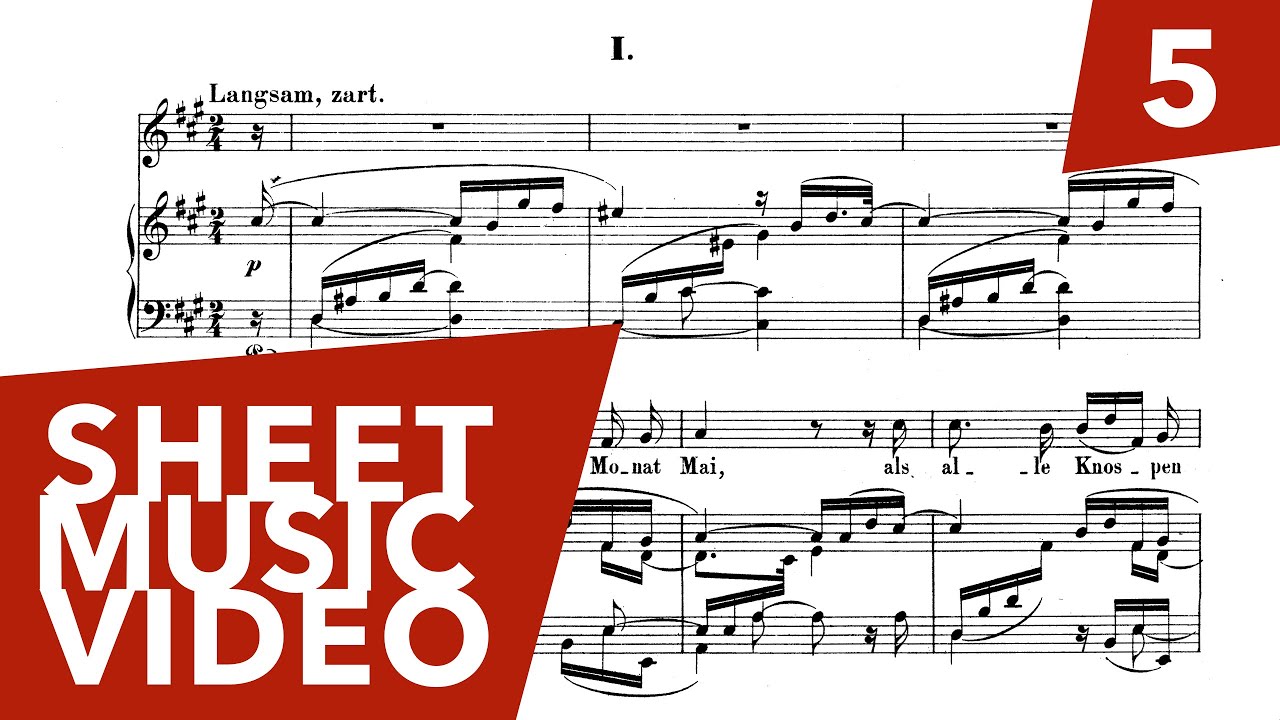 5. Dichterliebe - 'Ich will meine Seele tauchen' - Schumann