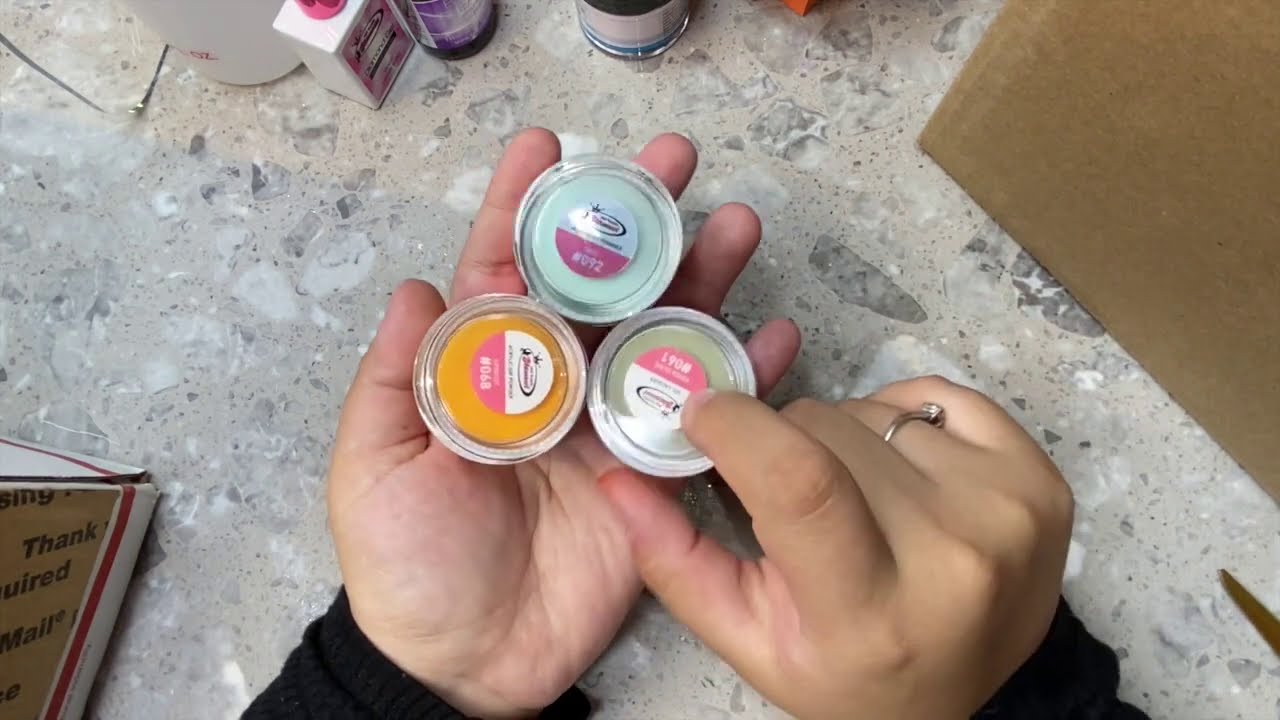 Huge Nail Supply Haul ! Nail supply glamour haul + acrylic swatches