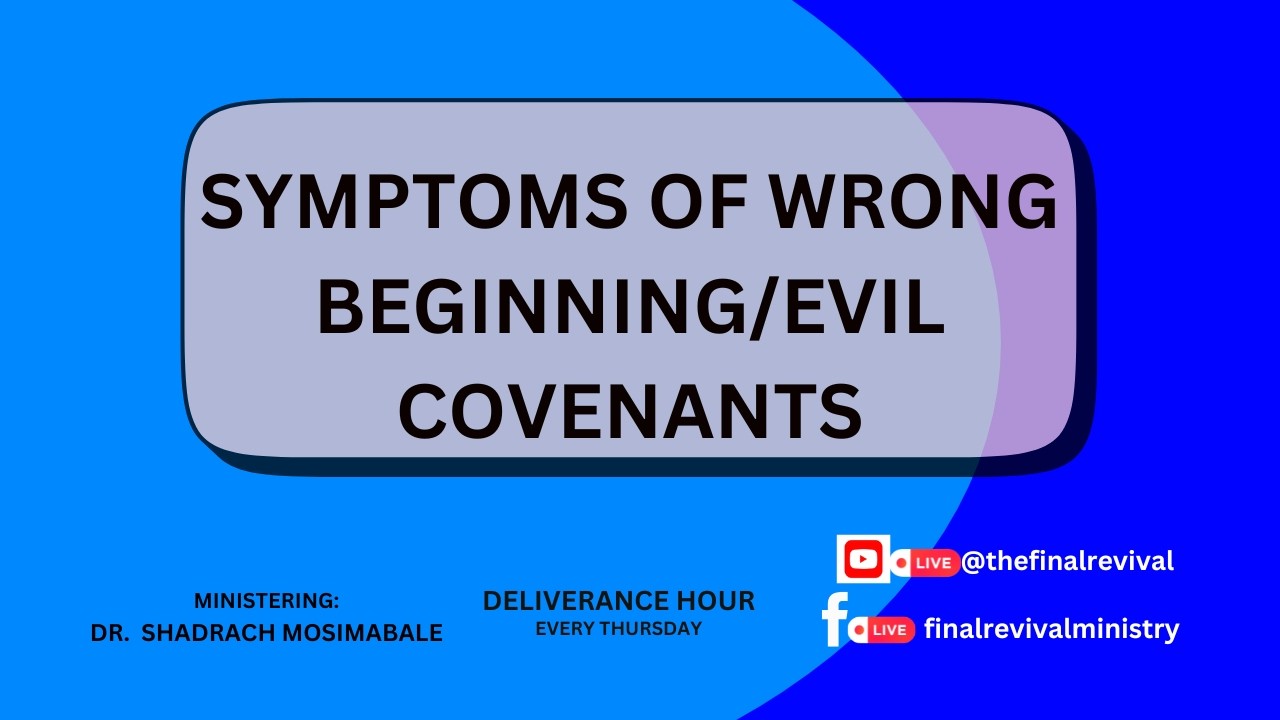 DELIVERANCE HOUR || SYMPTONS OF WRONG BEGININGS / EVIL COVENANTS || 03/03/2026