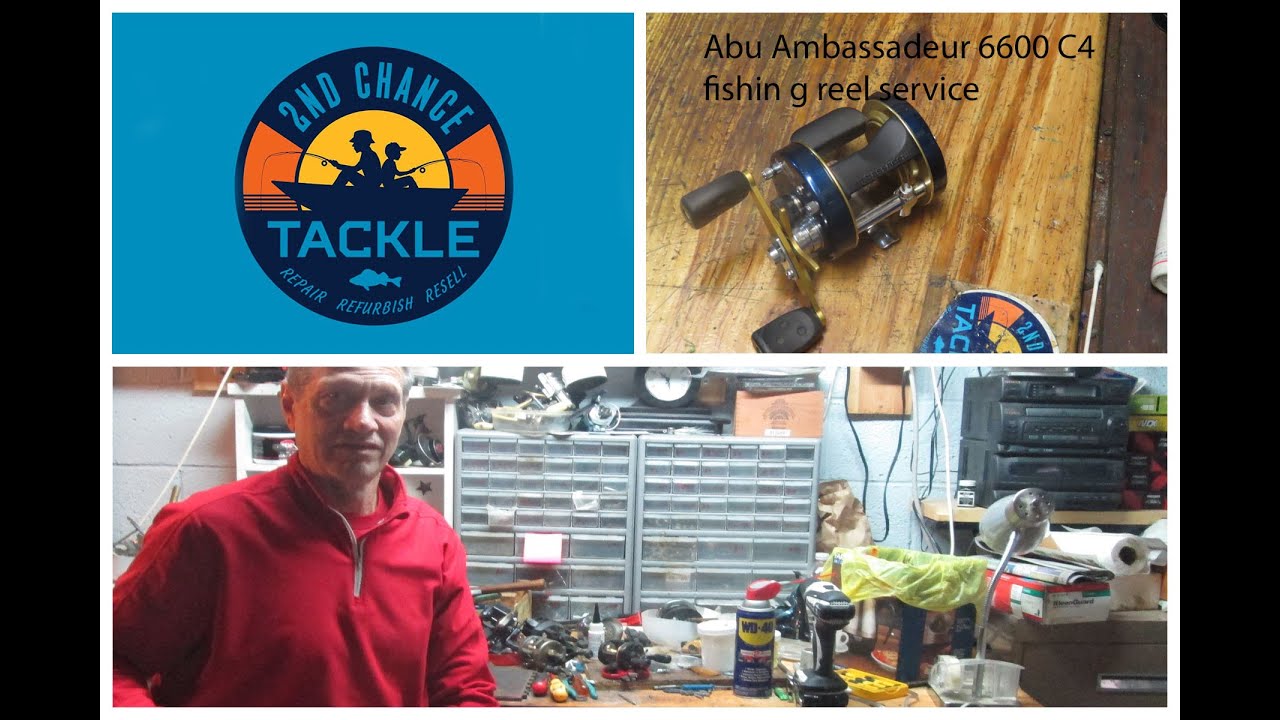 Ambassadeur 6600 C4 fishing reel how to take apart and service