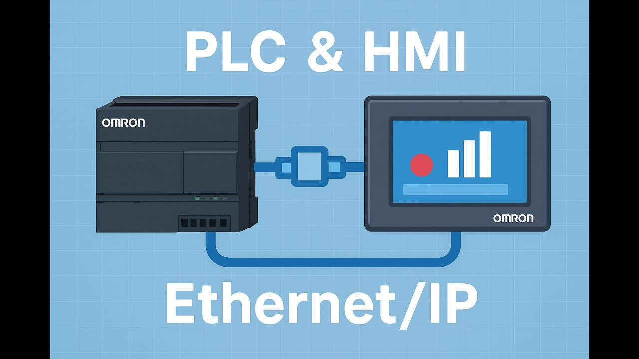 Подключение ПЛК Omron NB7W-TW01B и NX1P2 через EtherNET IP #plc #hmi