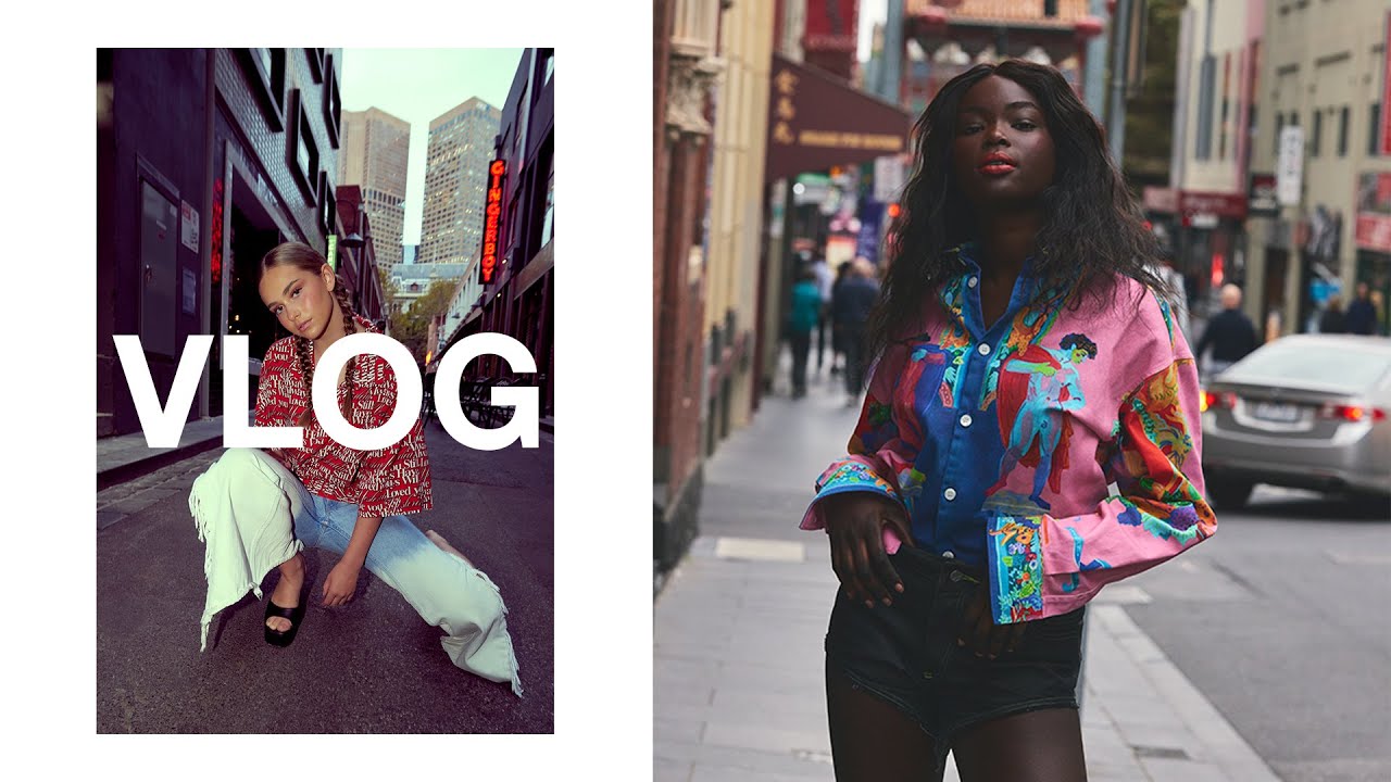 VLOG | Fashion photography behind the scenes | Street & rooftop shoot & staycation in Melbourne CBD