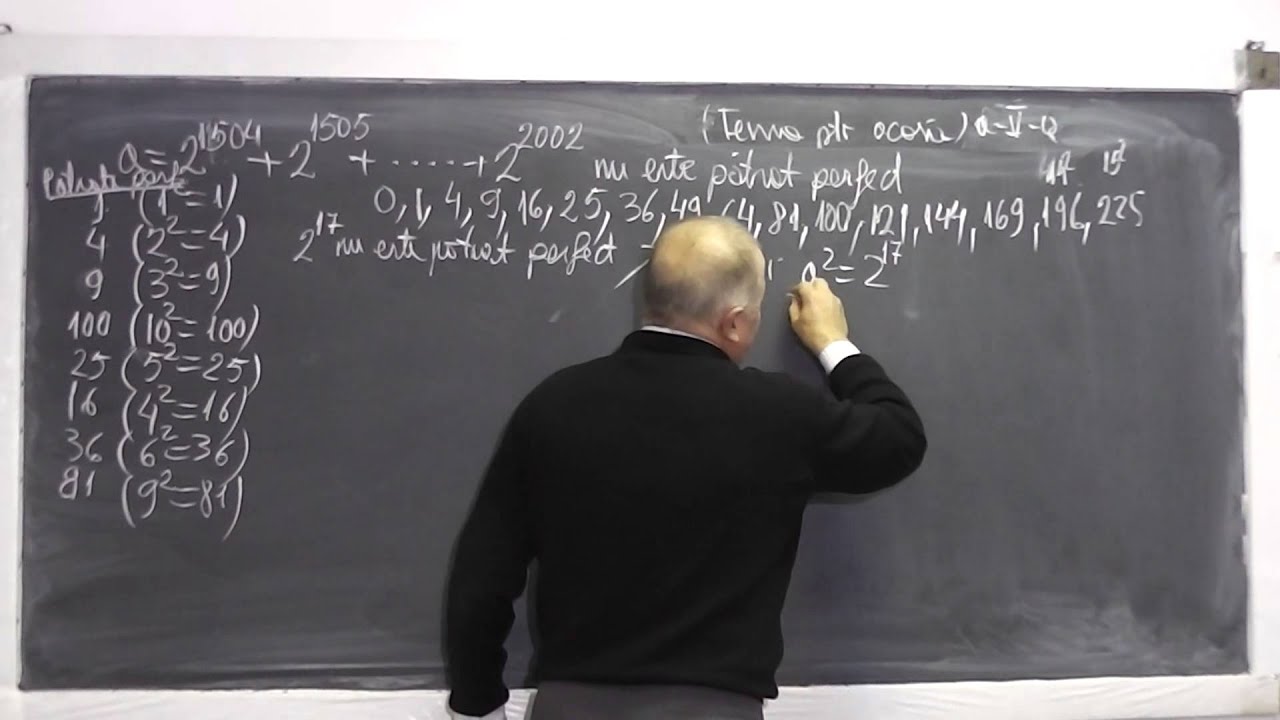 1/2 Lectia 681 - Patrate perfecte Sume de puteri Operatii cu puteri Ultima cifra - Tema Clasa 5