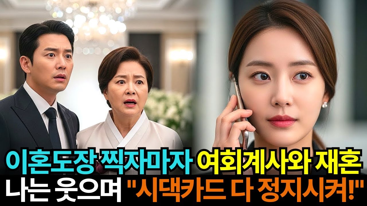 이혼 도장 찍자마자 재혼한 전 남편과 여회계사, 나는 시댁 블랙카드부터 정지시켰다