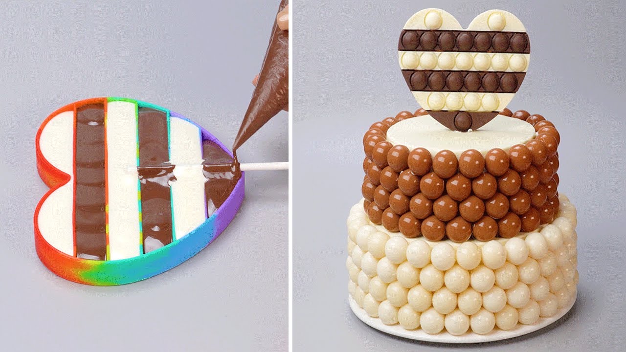 Brilliant WHITE and DARK Chocolate Cake Decorating Ideas For Holiday 🍫🍫 Delicious Chocolate Cake