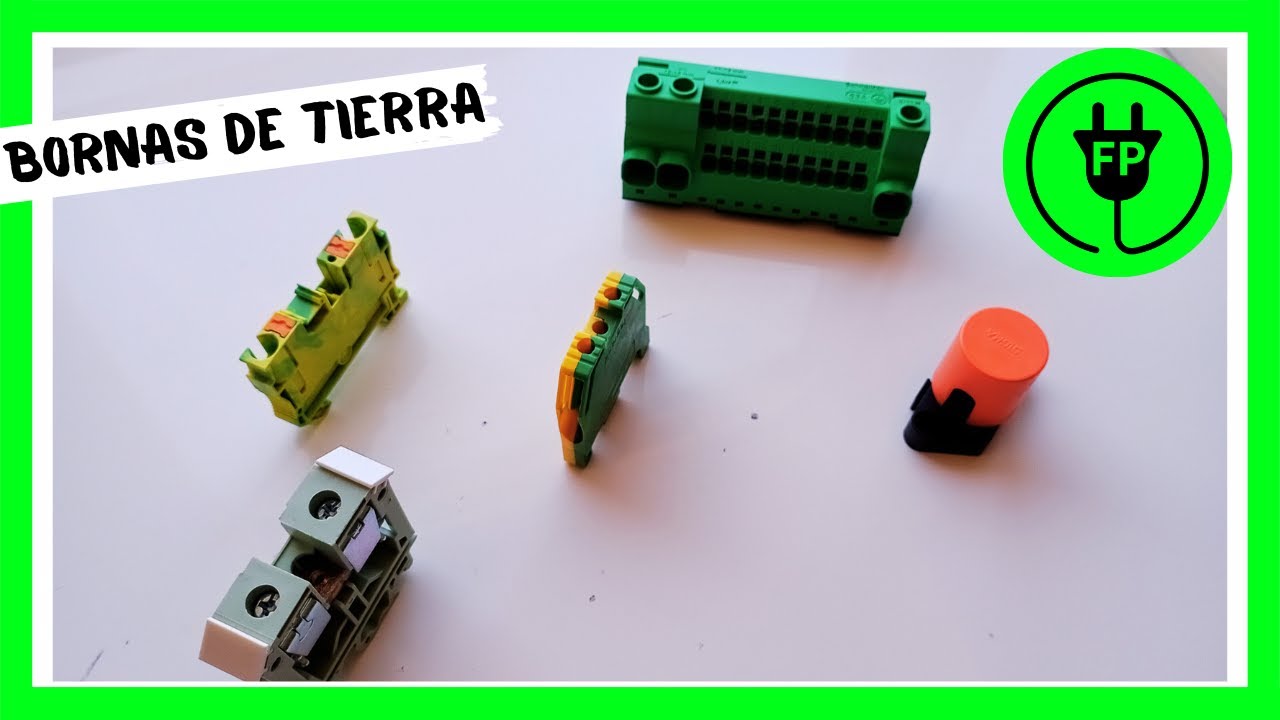 Bornas o regletas de tierra o protección eléctrica