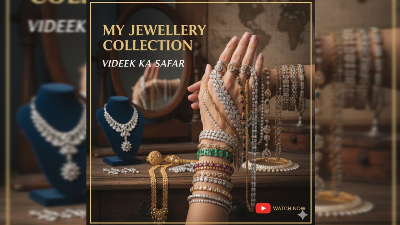 Vlog 23 | My Jewellery Collection💞 | Accessories | Deeksha Pinjani | Videek Ka Safar Vlog #jewellery