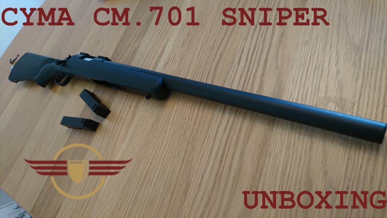 [UNBOXING] CYMA CM.701 Sniper Rifle Awesome budget sniper starter VSR Clone