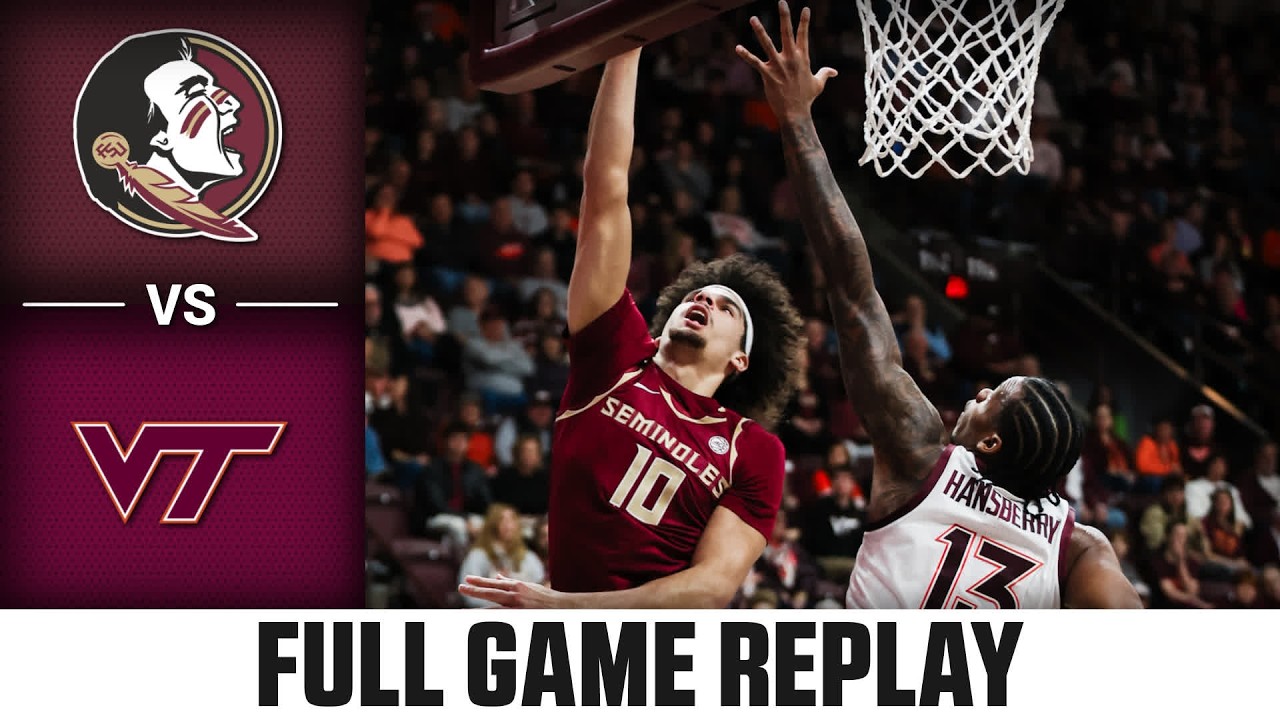 Florida State vs. Virginia Tech Full Game Replay | 2025-26 ACC Men's Basketball