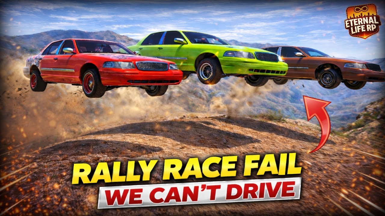 WE HAD A RALLY RACE WITH CROWN VICS IN GTA 5 RP!!