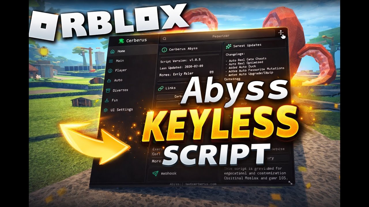 ABYSS Script Pastebin 2026 AUTO FARM, INSTANT FISH, UNLIMITED FISH RANGE, FISH ESP AND AUTO CHEST