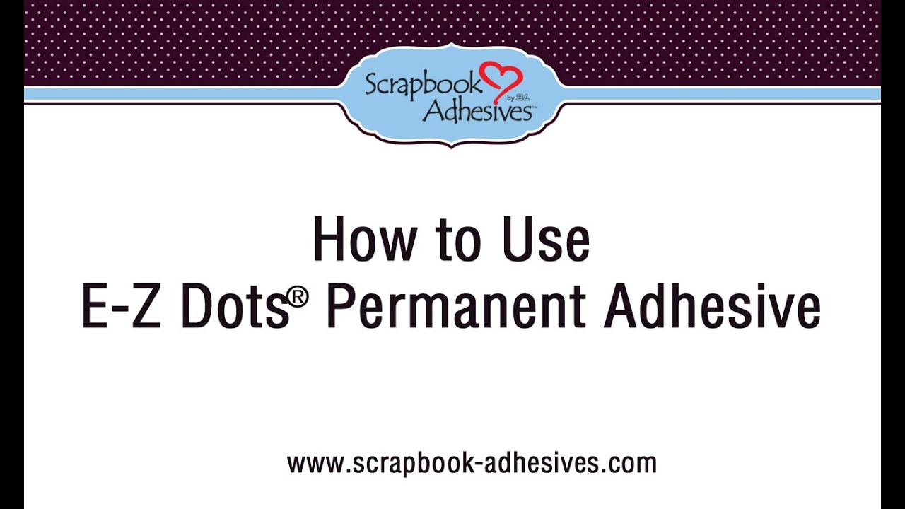 How to Use E-Z Dots Permanent in the Original Dispenser