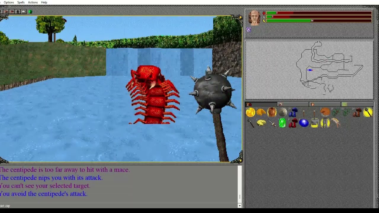 Meridian 59  Retro-MMO gameplay