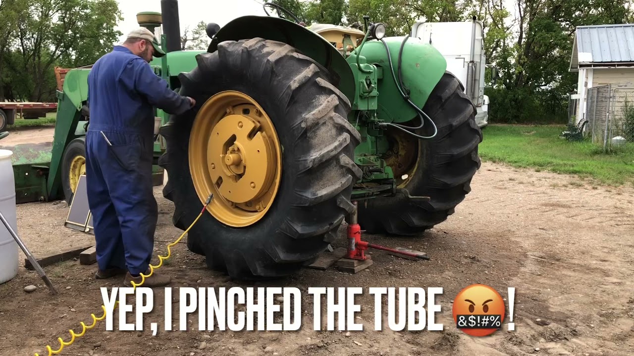 Tractor Tire Calcium Chloride R&R / Paranormal Voices Caught in Video