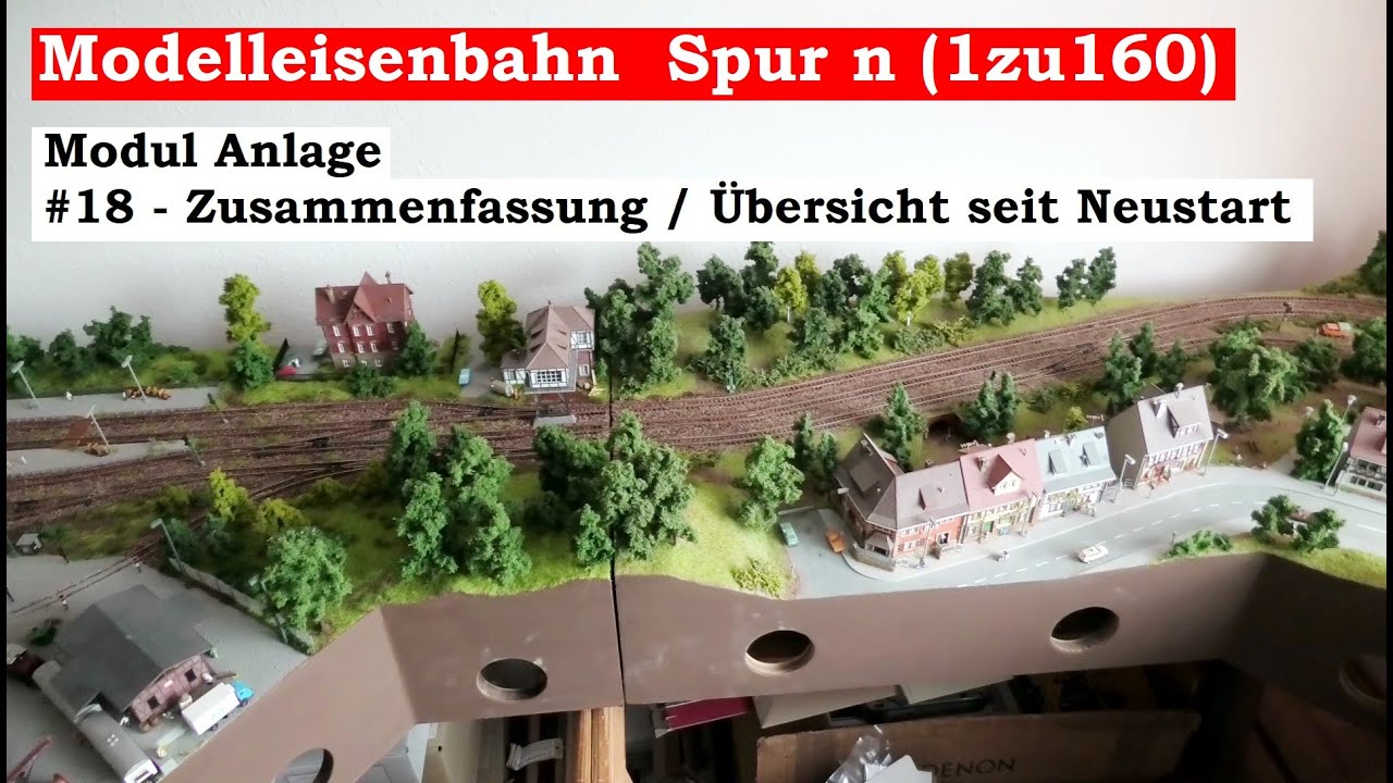 Modellbahn Spur N / 1zu160 - #18 - Zusammenfassung / &Uuml;bersicht seit dem Neustart
