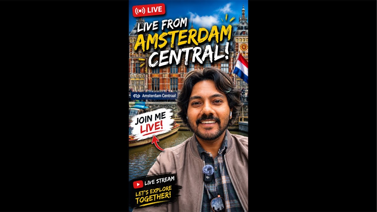 Balaji is Live from Amsterdam 😍