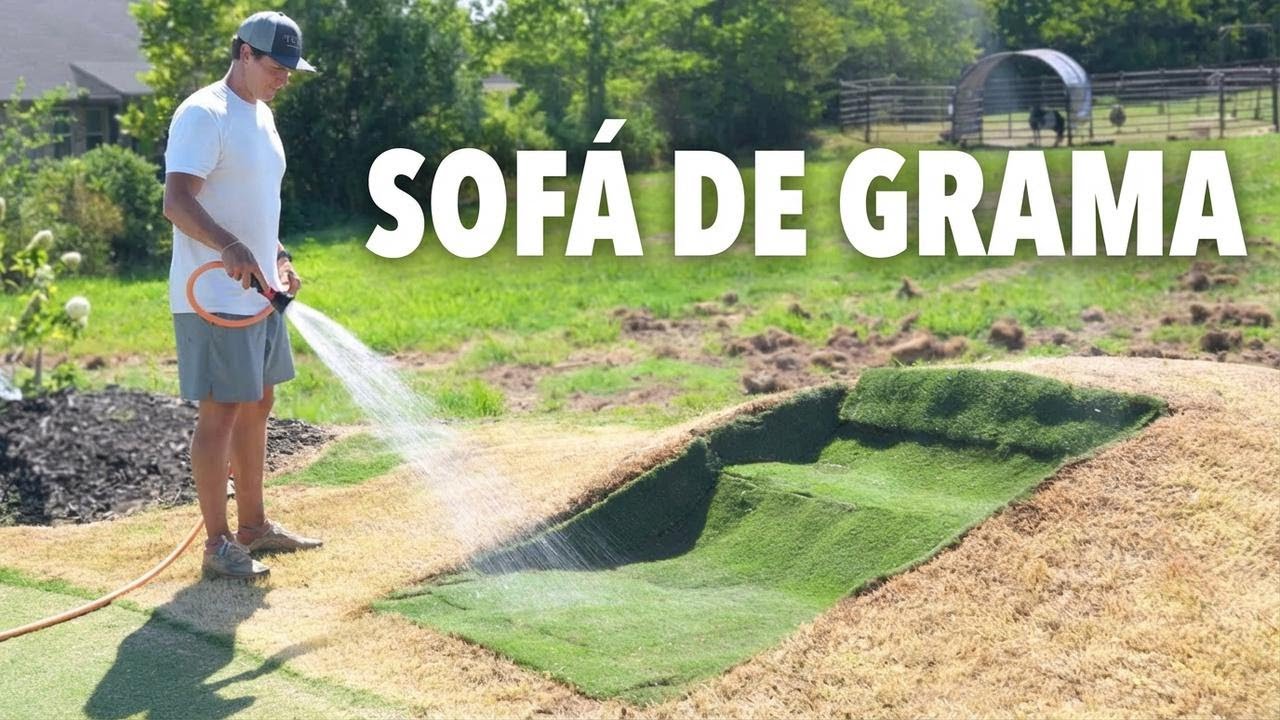 Transformei meu sofá em um jardim vivo