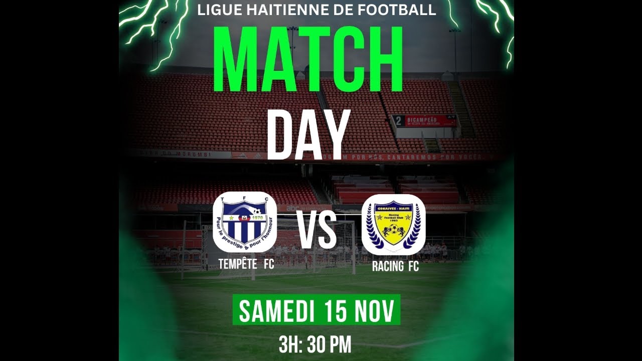 TEMP&Ecirc;TE FC VS RACING FC | PARC LEVELT DE SAINT MARC