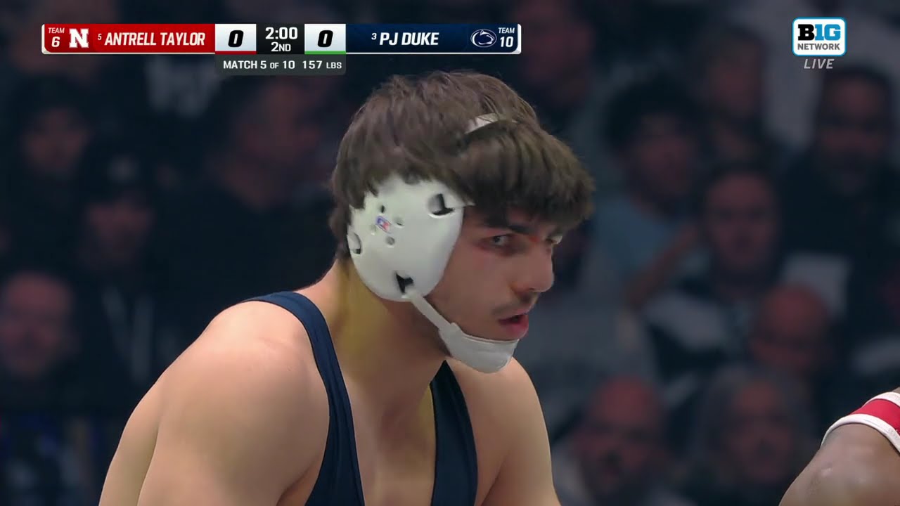 157 lbs: Nebraska's Antrell Taylor vs. Penn State's PJ Duke | Nebraska Wrestling
