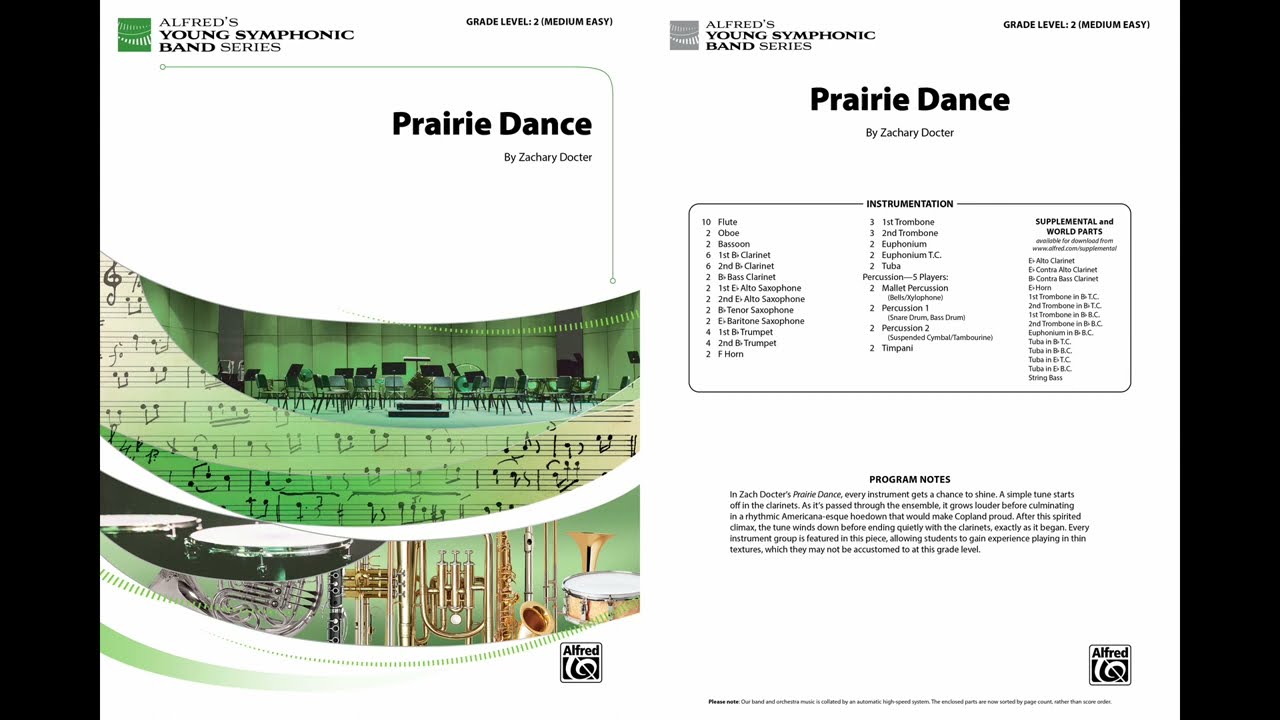 Prairie Dance, by Zachary Docter &ndash; Score & Sound