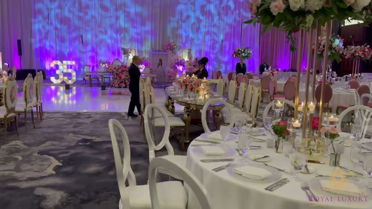35th Birthday Decor by Royal Luxury Events at Post Oak Uptown