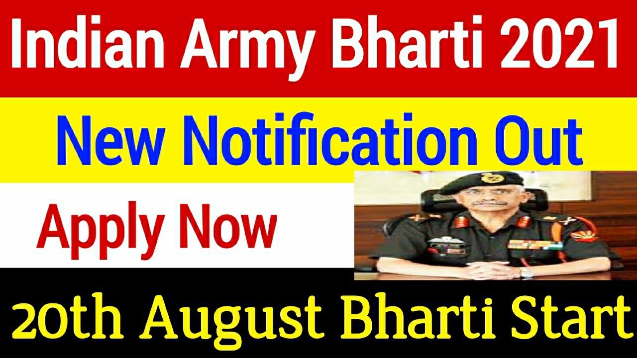 Indian Army Bharti 2021 ~ New Notification Out 🔥