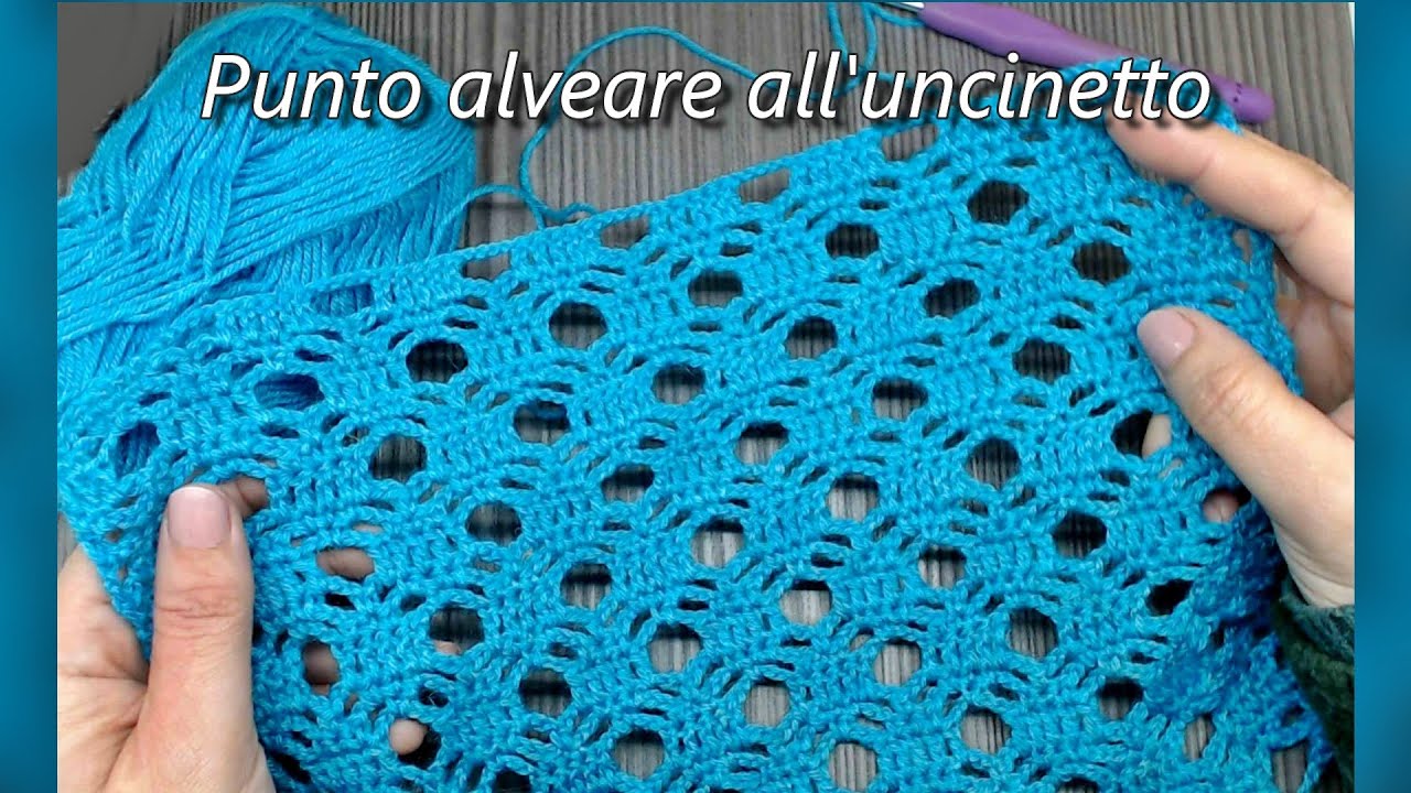 Punto alveare all'uncinetto con schema