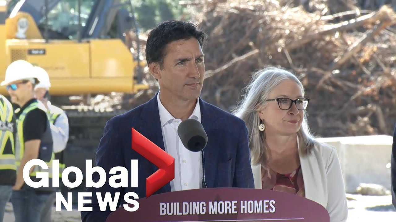Trudeau, Squamish Nation break ground on historic Sen̓&aacute;ḵw housing development in BC | FULL