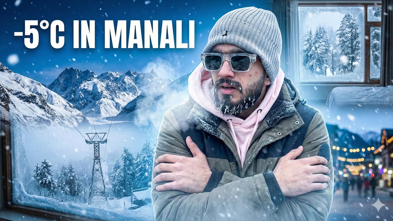 Exploring Manali ❄️ | &ndash;5&deg;C Cold, Snow Hunt & Mall Road | Travel Vlog Day 2