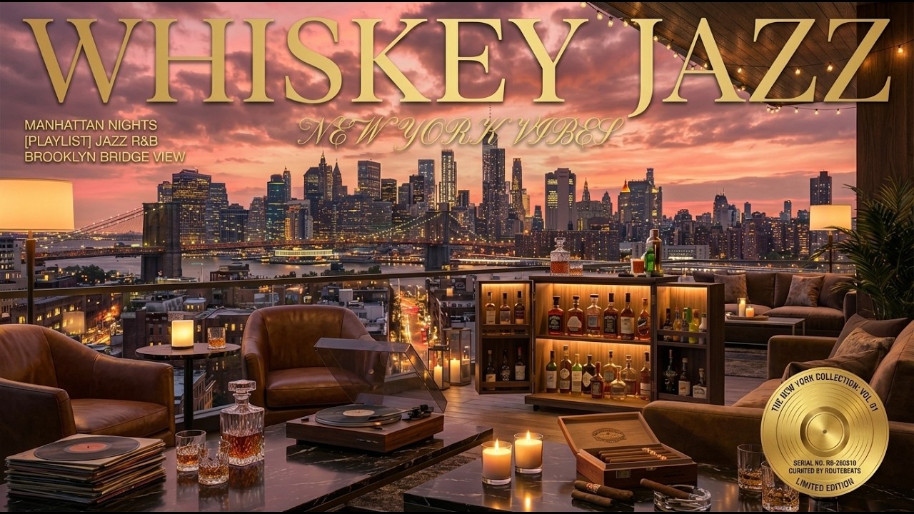 맨해튼 재즈🎷 l 뉴욕의 밤, 위스키 한 잔과 즐기는 뉴욕 재즈 플레이리스트 l New York Manhattan Jazz R&B Playlist | 카페 재즈 · 매장음악