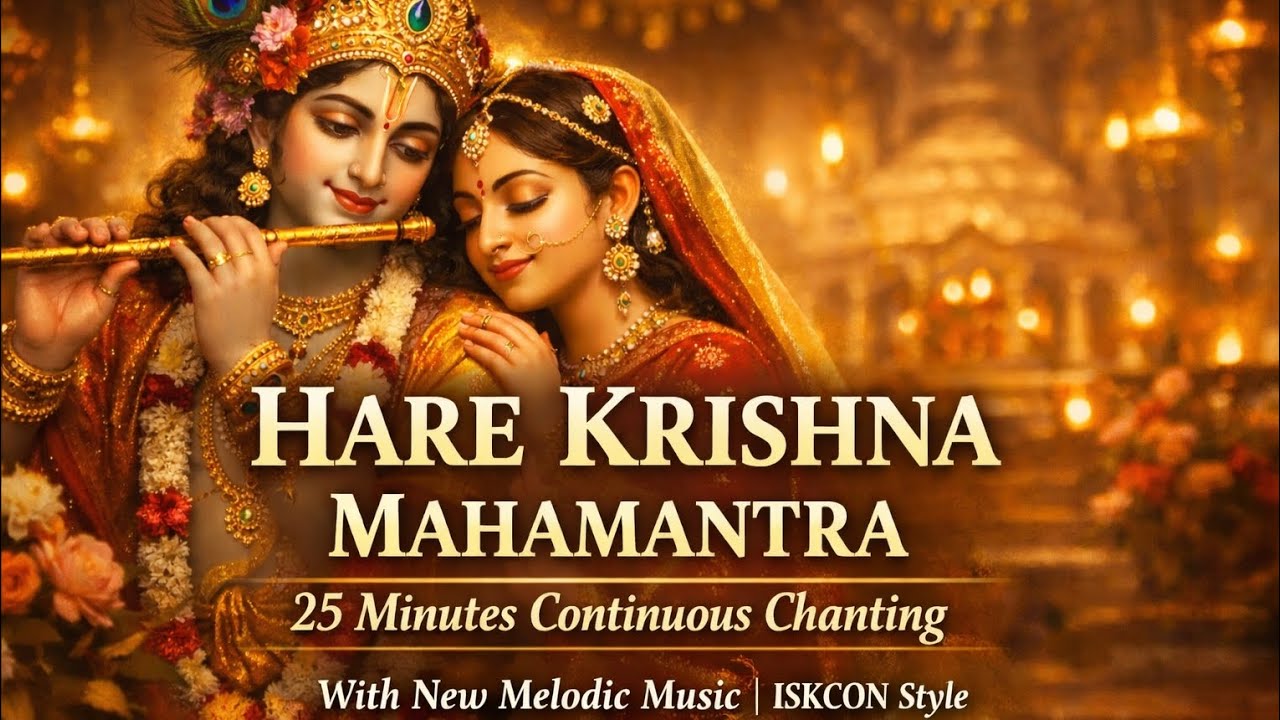 Hare Krishna Mahamantra | हरे कृष्ण महामंत्र | 25 Minutes Chanting | With New Melodic Music