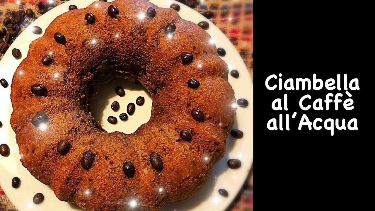 Ciambella all’Acqua e Caffè, no uova, no burro, no latte, squisita❣️