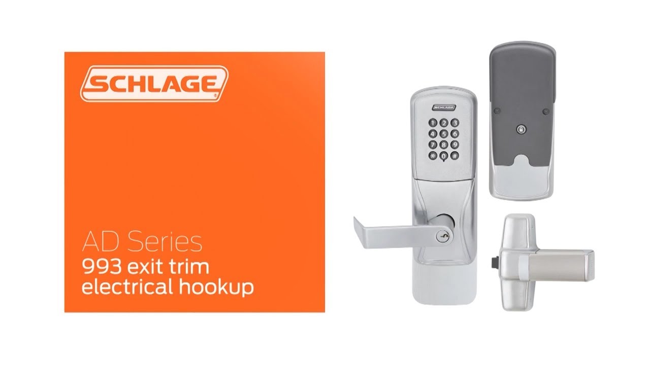 Schlage AD Electronic Locks - What's in the Box? (993 Exit Trim)