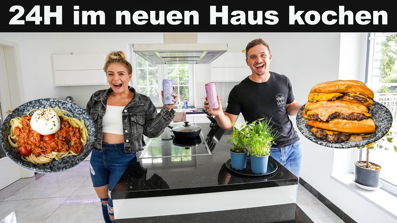 Wir kochen 1 Tag lang Alles in unserem neuen Haus