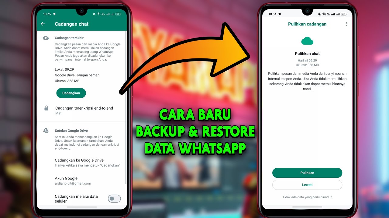 Tutorial Lengkap Cara Backup Dan Mengembalikan Data WhatsApp