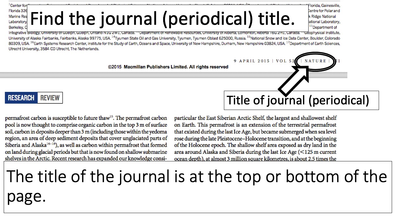 Citing an article from a periodical using APA format (higher quality video)