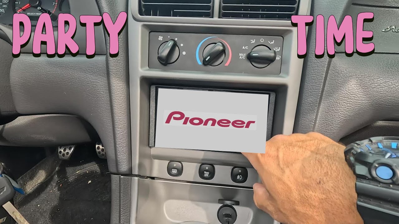 Stereo installation Pioneer DMH-1800NEX on my 2003 Mustang GT New Edge Convertible