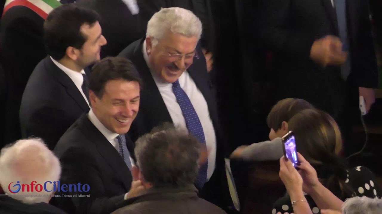 La visita del presidente Giuseppe Conte a Vallo della Lucania