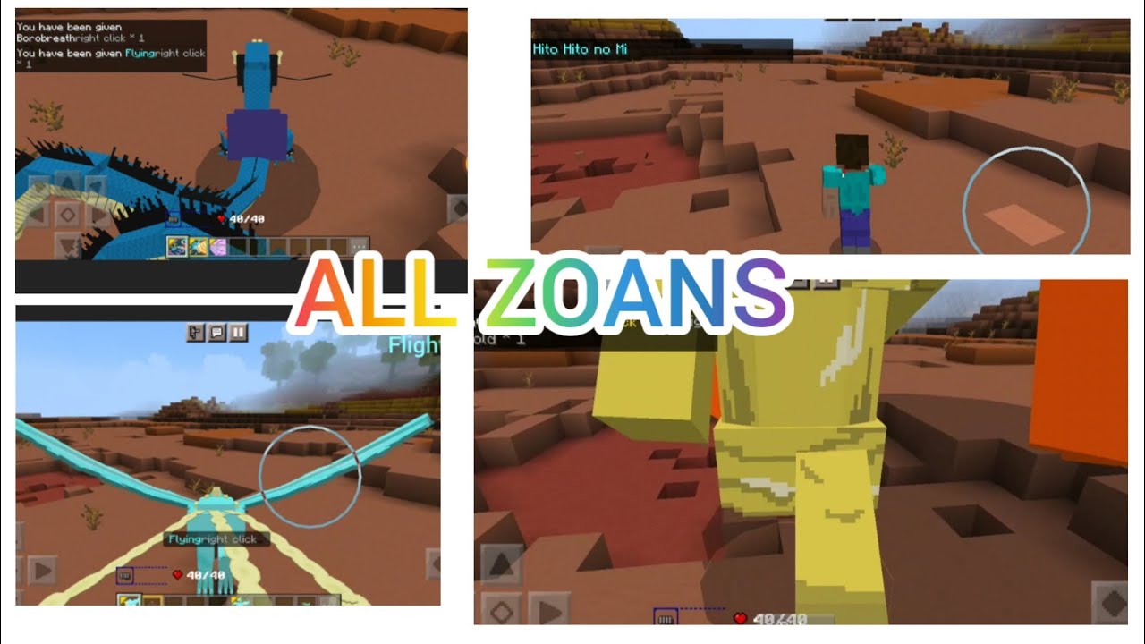 All zoan fruit showcase in Asa One Piece addon.