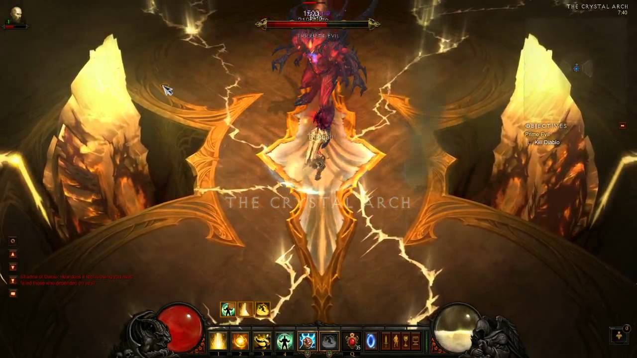 Diablo III. Diablo inferno kill by Monk (solo)