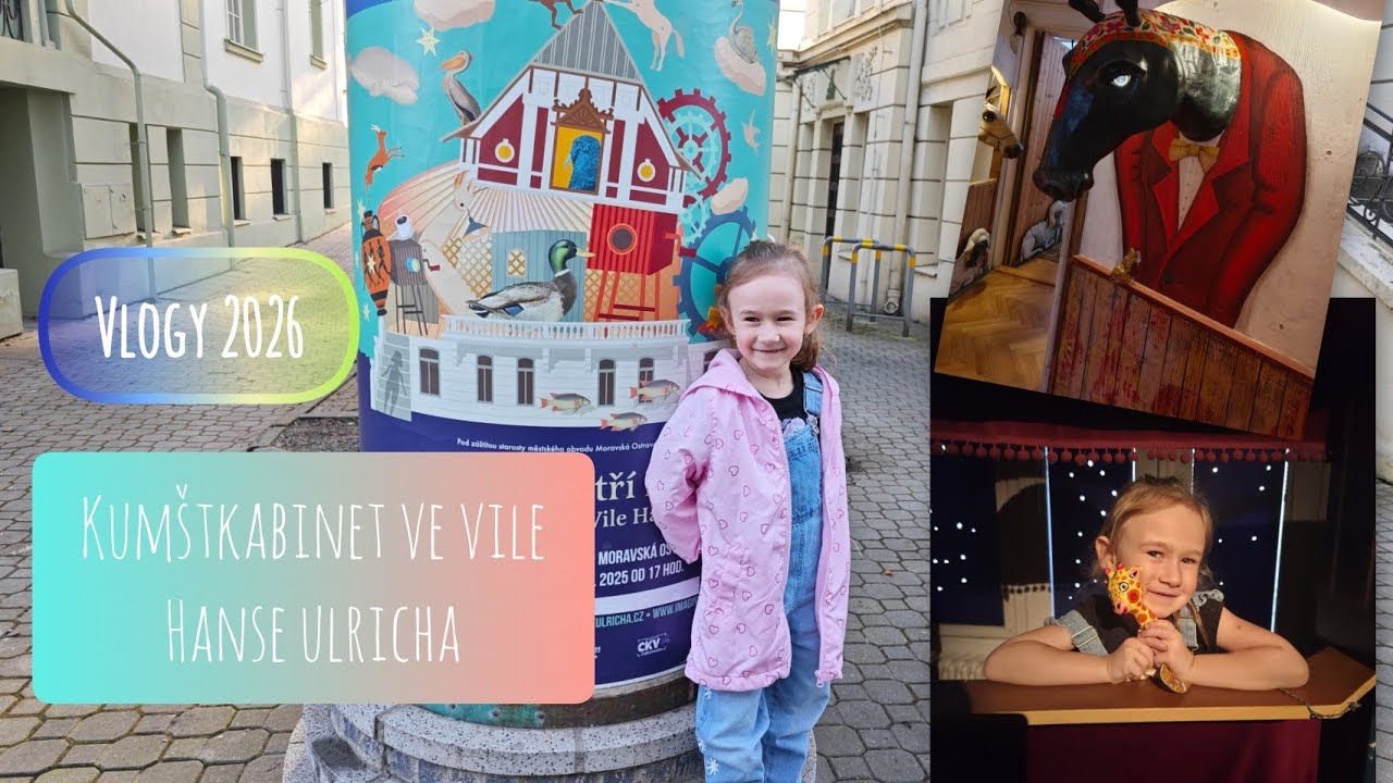 Vlogy 2026 - Kumštkabinet ve Vile Hanse Ulricha 🪄🎭