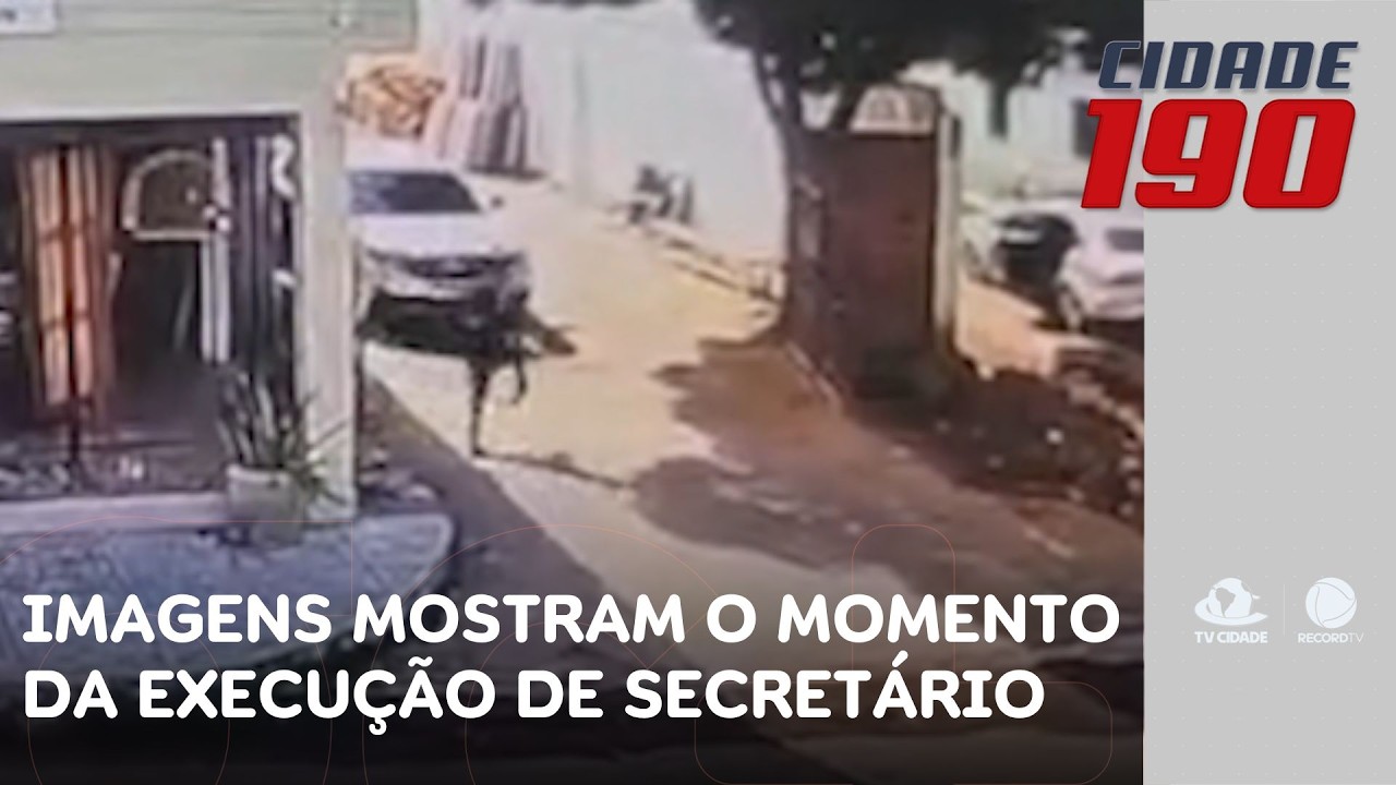 Imagens mostram o momento em que criminosos chegam para executar o secretário | Cidade 190