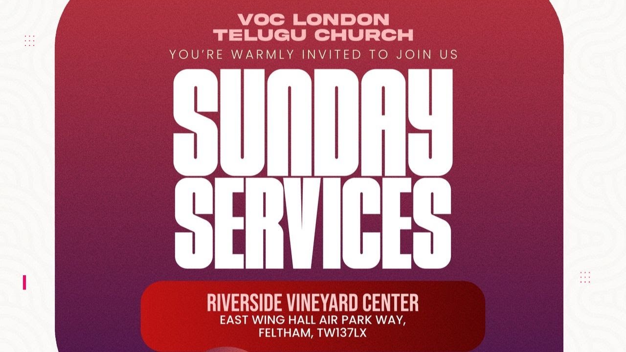 VOC London Telugu Church || Sunday Second Service 2026 || Feltham ||
