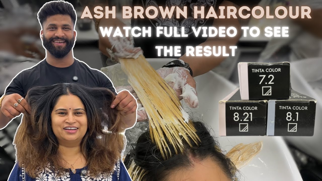Ash brown hair colour | trendy balayage | jatinhairport