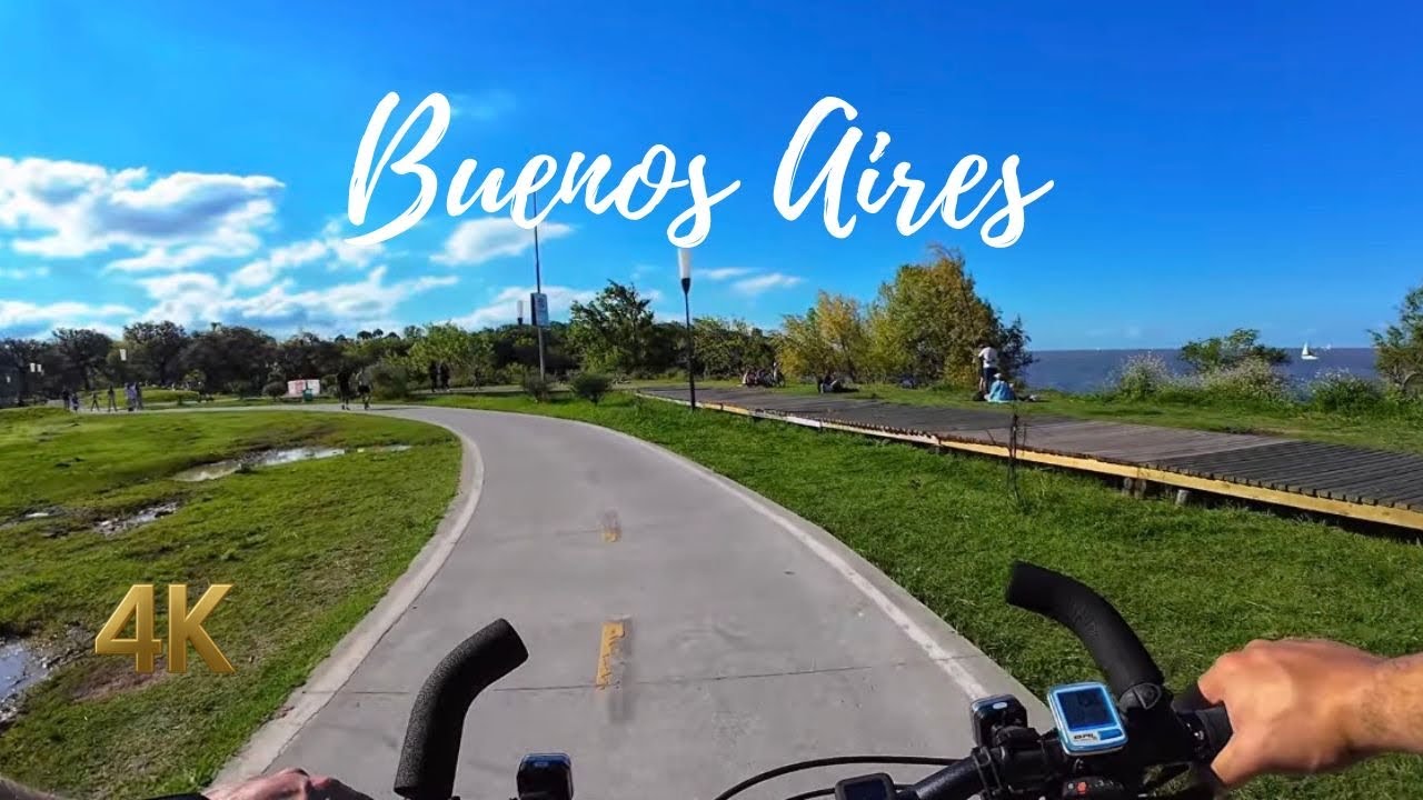 Buenos Aires, Argentina - Afternoon Cycling in Palermo & Vicente Lopez - 4K 60fps