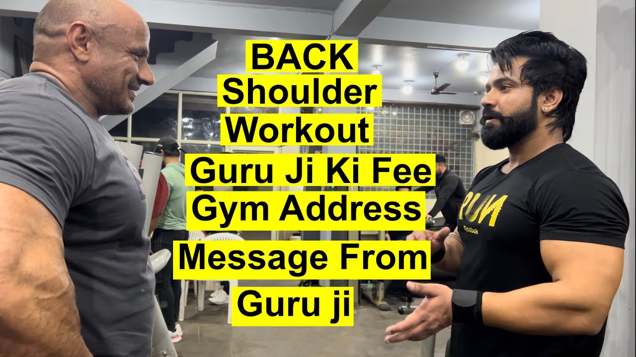 Shoulder And Back Workout With Guru ji|| 49Days Left