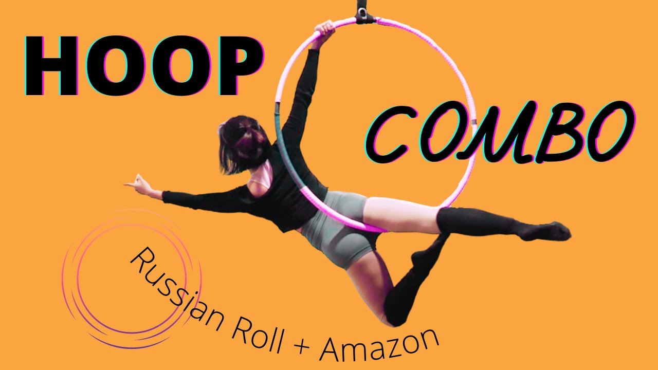 Aerial Hoop Beginner EASY Combo RUSSIAN ROLL / Lyra Tutorial